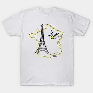 Eifel tower Tour de France T-Shirt